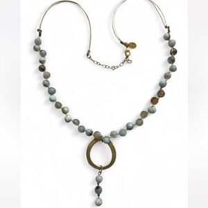 Susan Shaw Beaded Necklace with Gold Accents